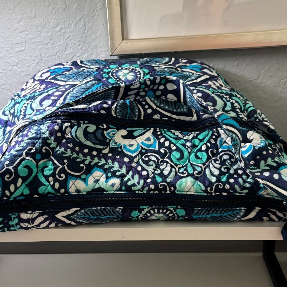 Vera Bradley Blue Island Medallion Go Ahead Convertible Crossbody Bag - Picture 9 of 11